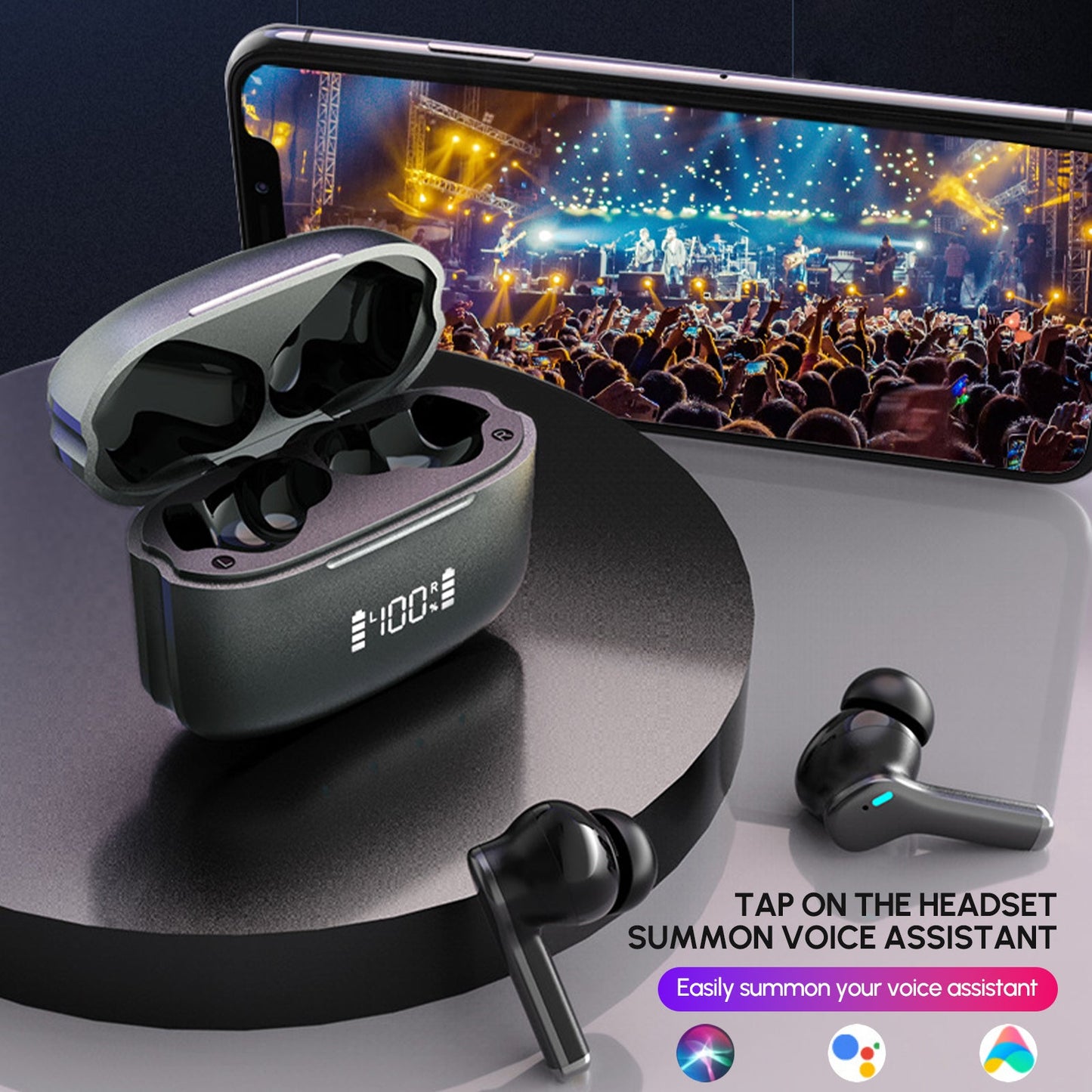 Wireless Dual Noise Cancelling Earbuds