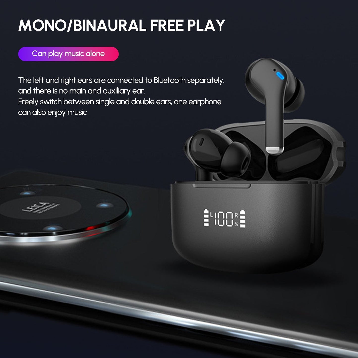 Wireless Dual Noise Cancelling Earbuds