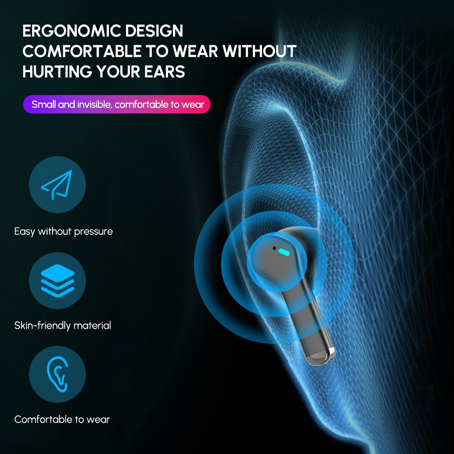 Wireless Dual Noise Cancelling Earbuds