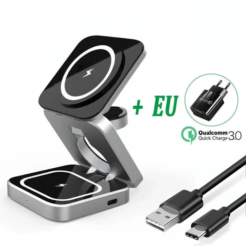 3 in 1 Foldable Wireless Charging Stand