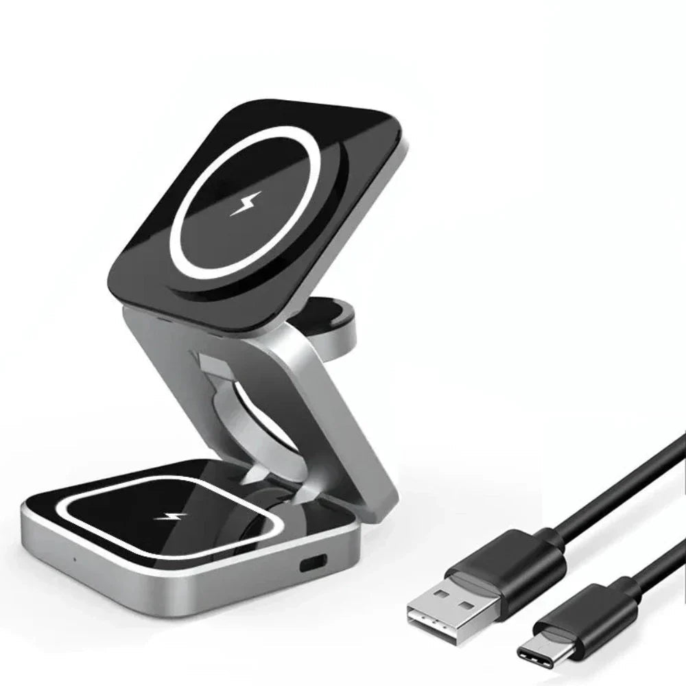 3 in 1 Foldable Wireless Charging Stand