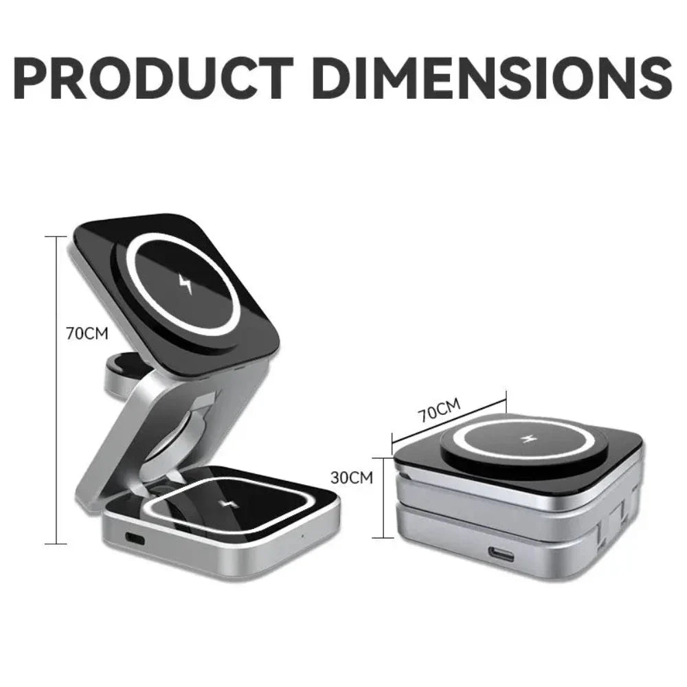 3 in 1 Foldable Wireless Charging Stand