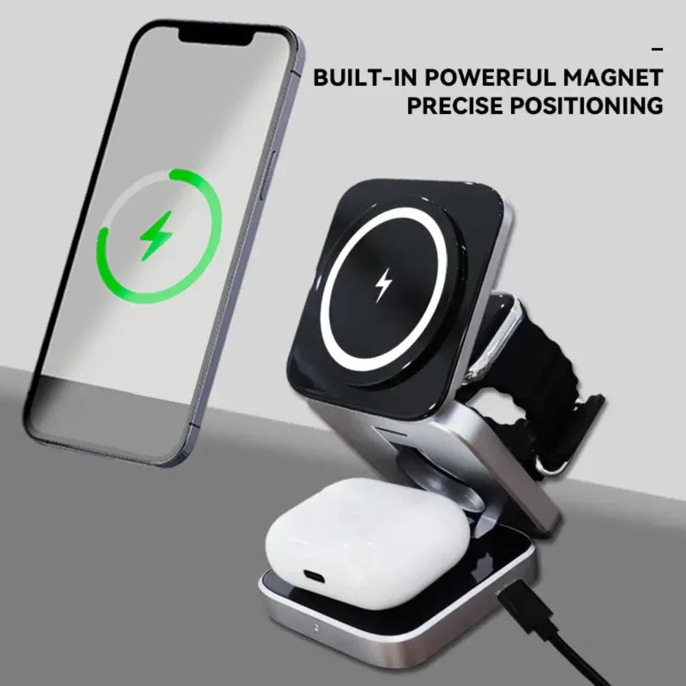 3 in 1 Foldable Wireless Charging Stand