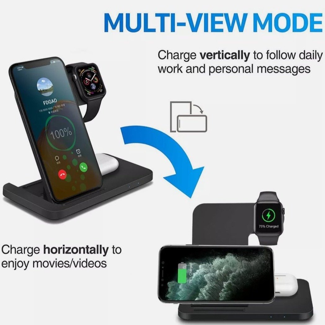 Apple 3 in 1 Wireless Foldable Charging Station