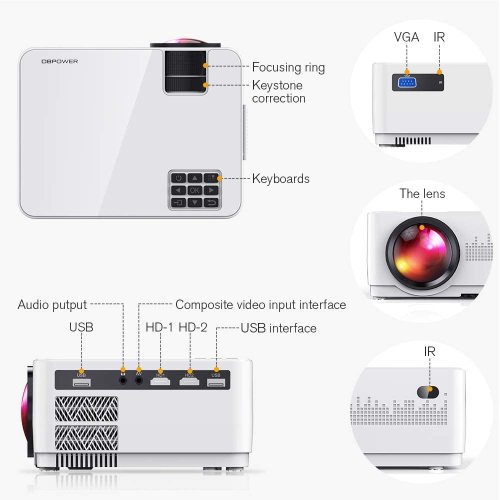 LCD Video Projector with Carrying Case