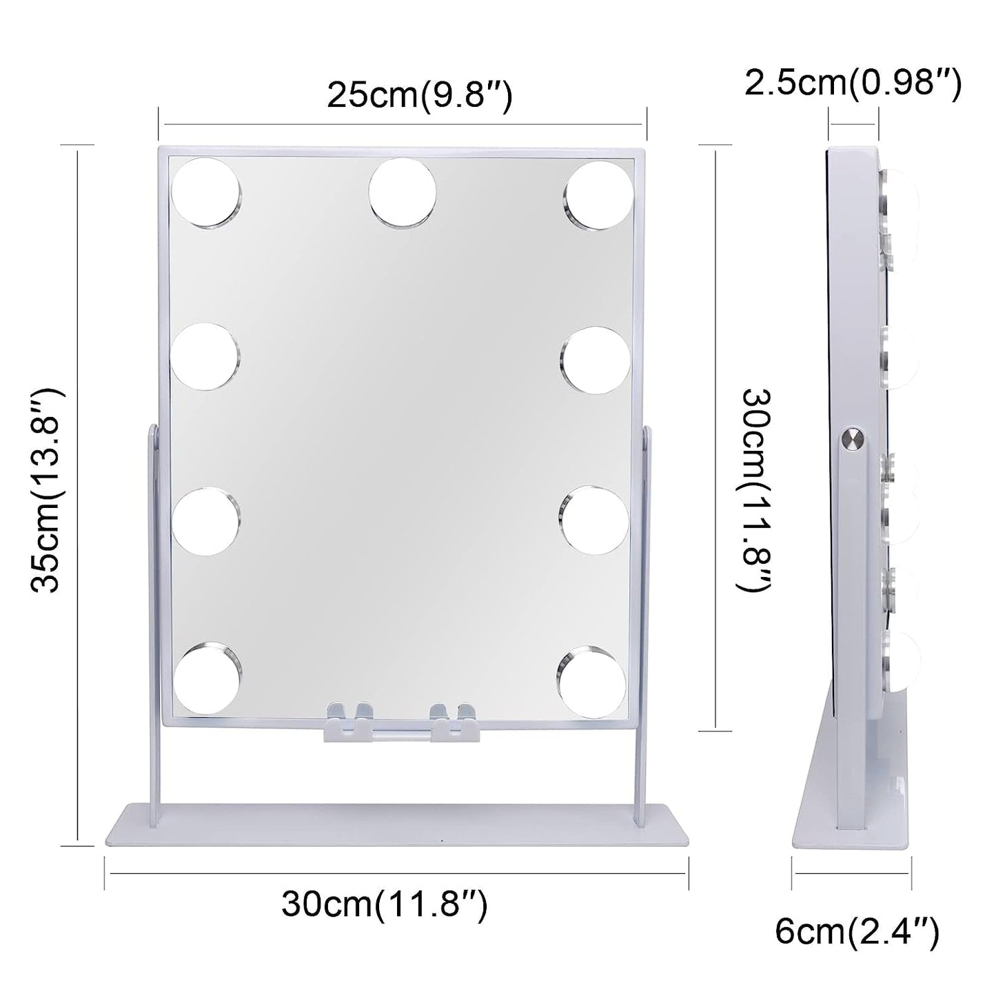 Magic Vanity Mirror with Bluetooth & Wireless Charging