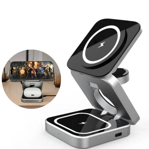 3 in 1 Foldable Wireless Charging Stand